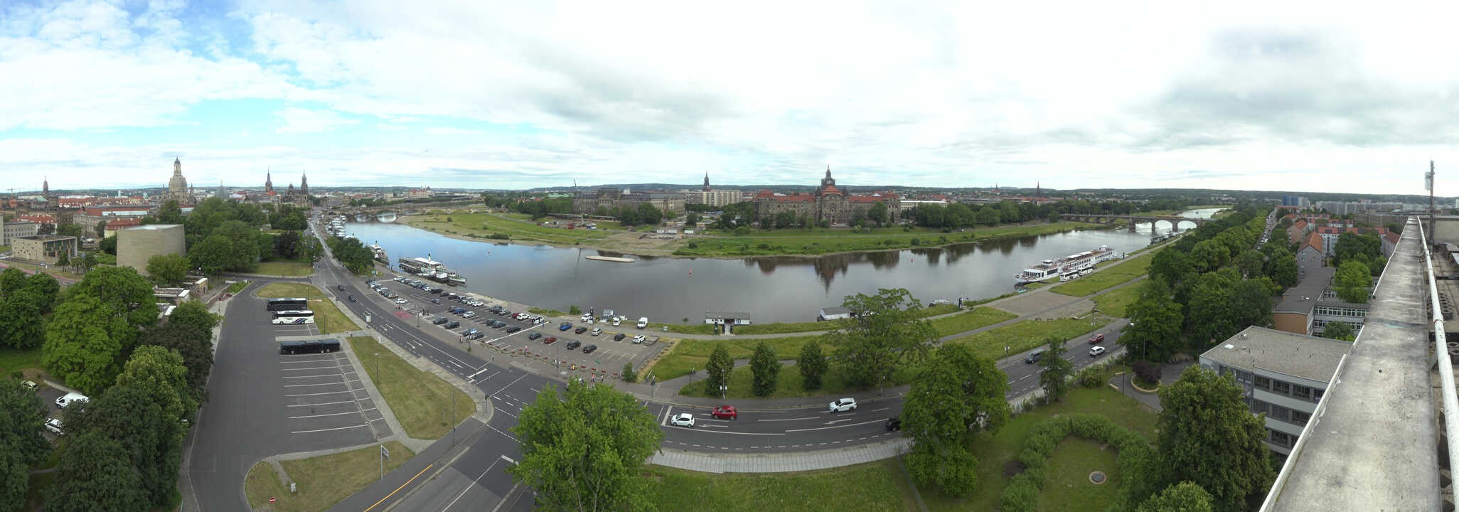 Archived image Webcam Dresden - Panoramic view of the city