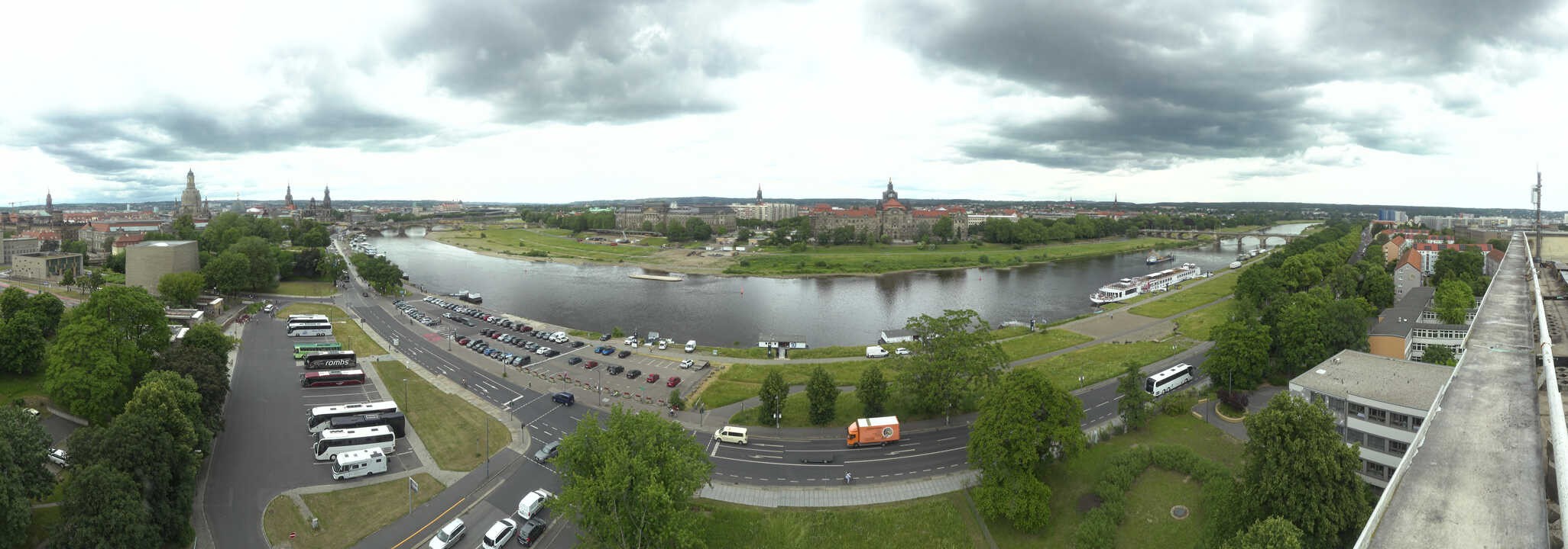 Archived image Webcam Dresden - Panoramic view of the city