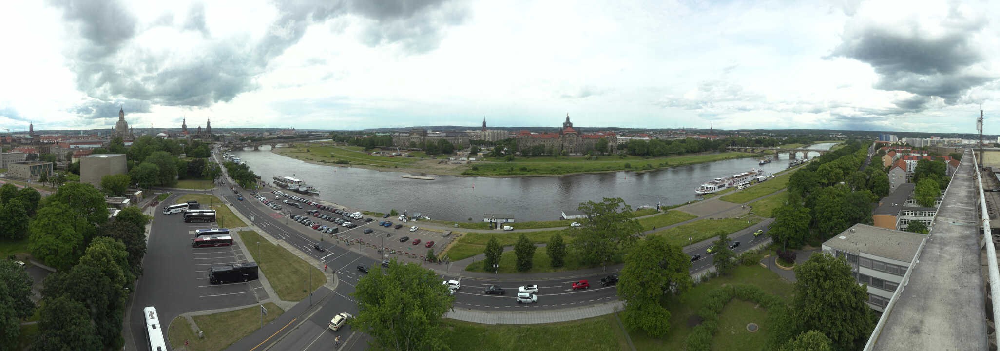 Archived image Webcam Dresden - Panoramic view of the city
