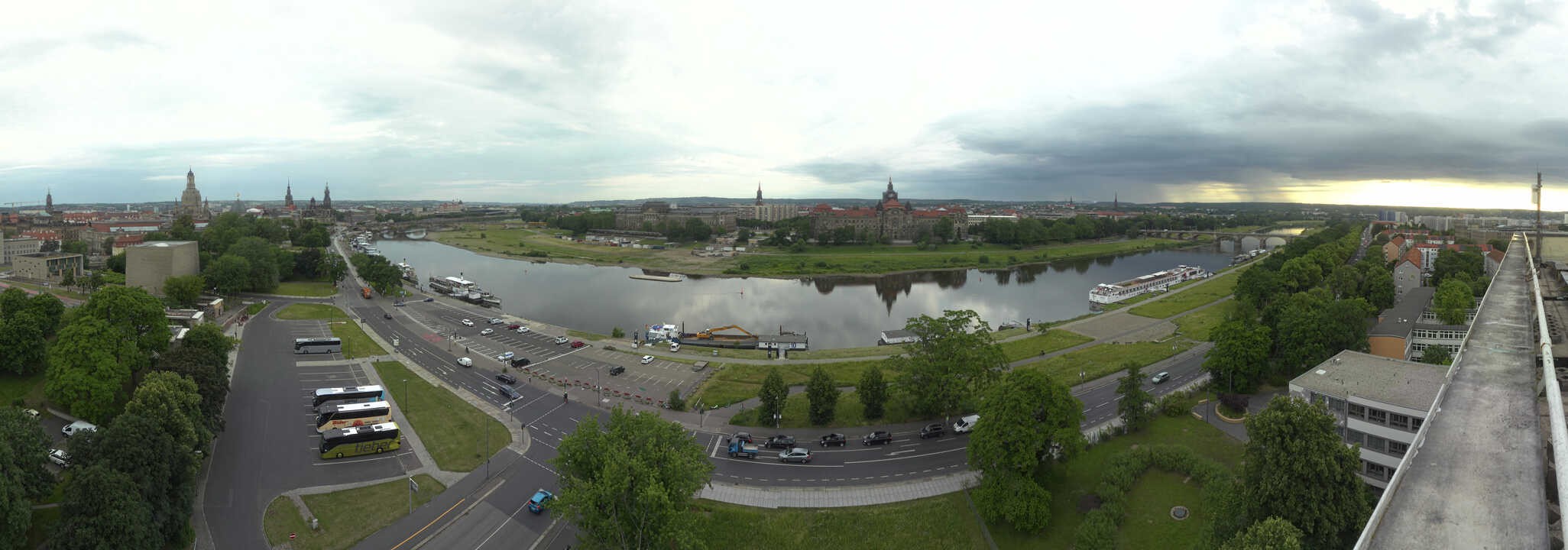 Archiv Foto Webcam Dresden - Elbpanorama