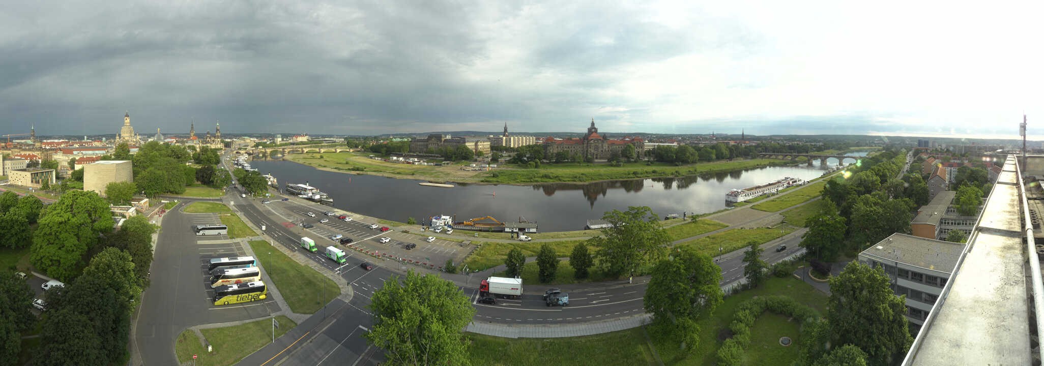 Archiv Foto Webcam Dresden - Elbpanorama