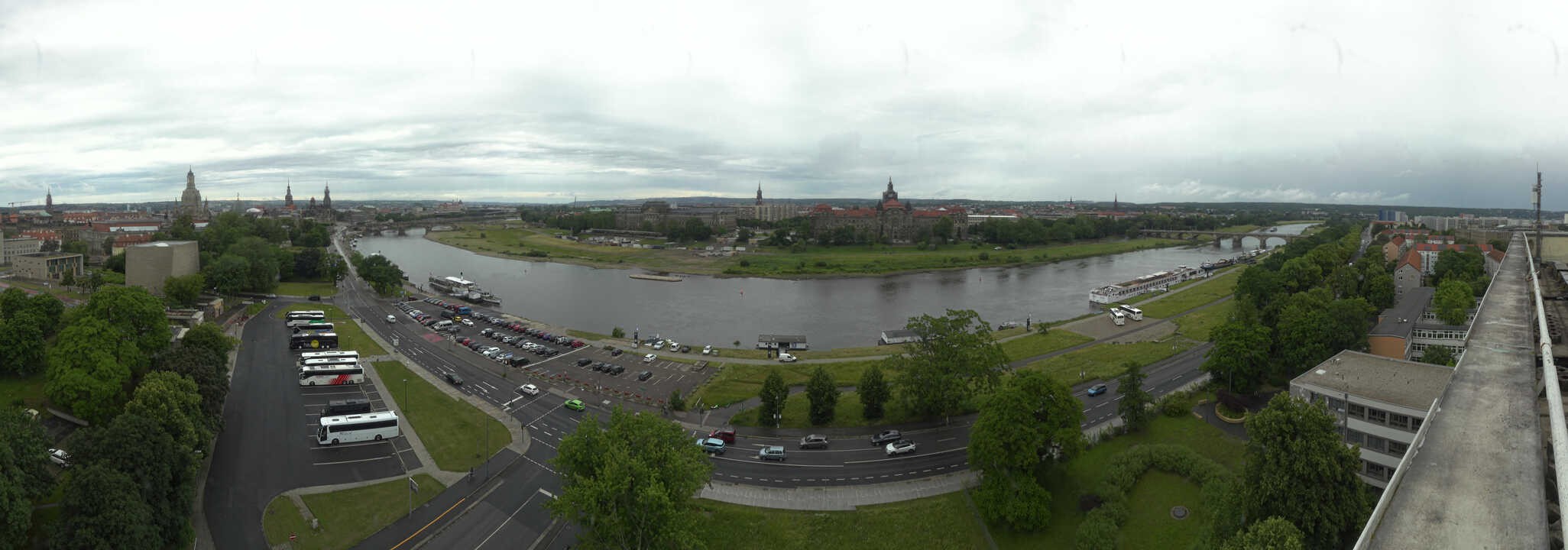 Archiv Foto Webcam Dresden - Elbpanorama