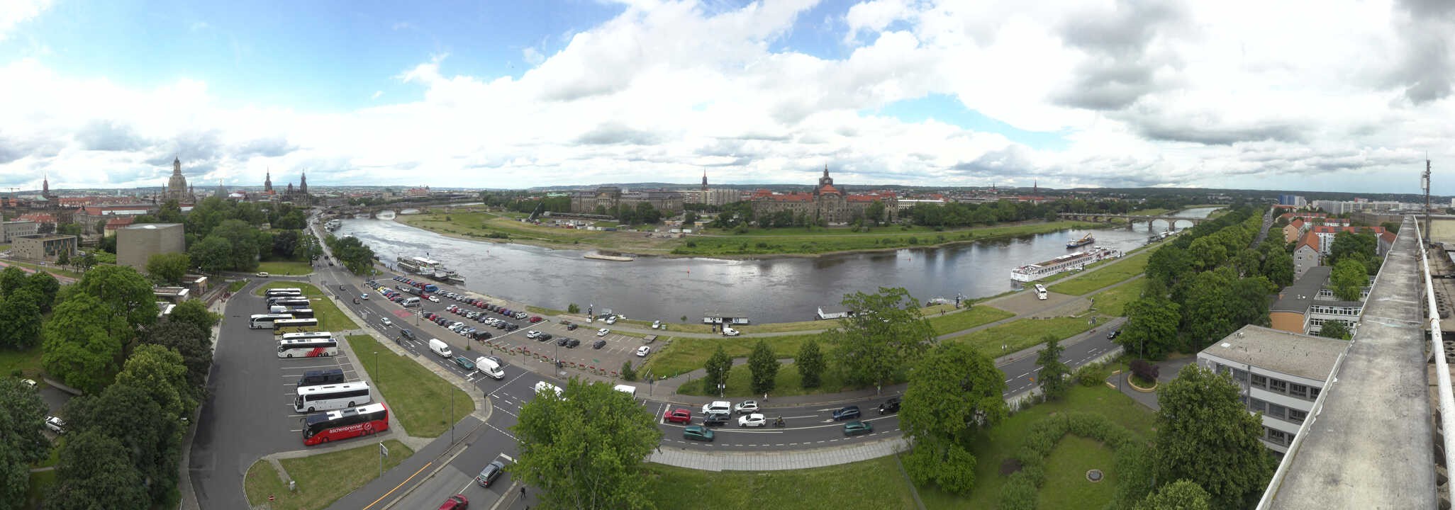 Archiv Foto Webcam Dresden - Elbpanorama