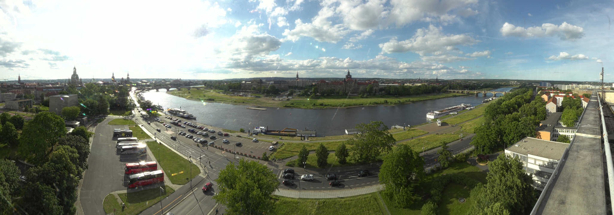 Archiv Foto Webcam Dresden - Elbpanorama