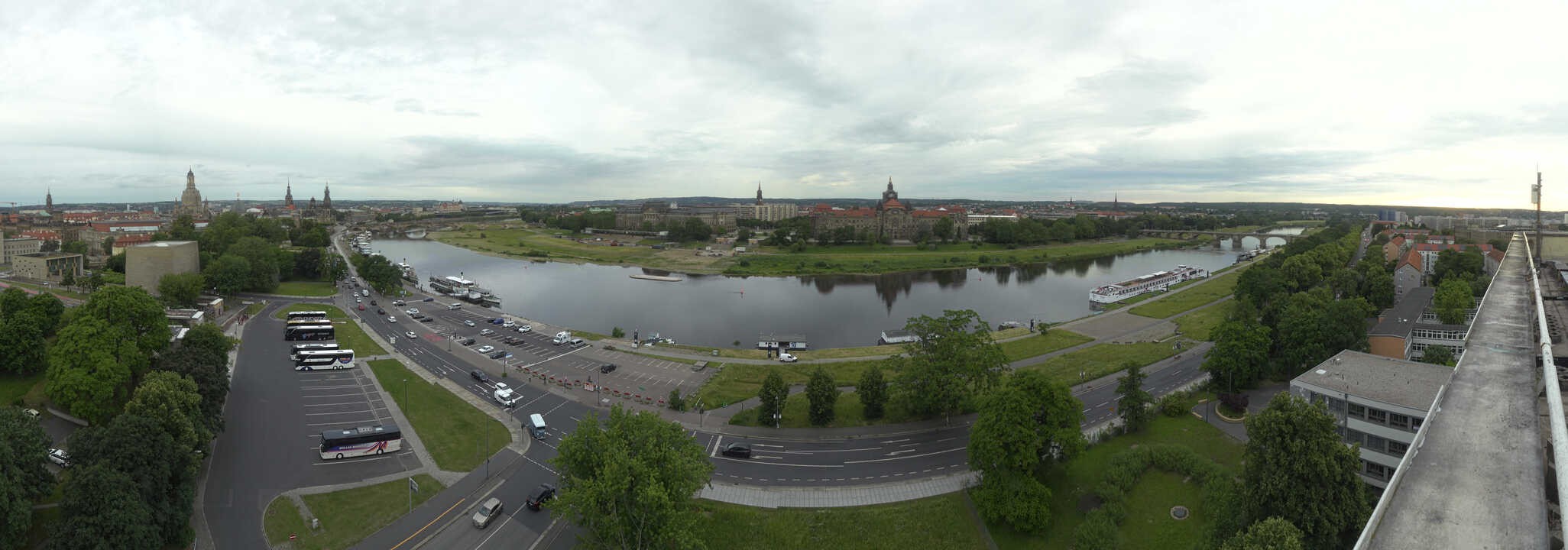 Archived image Webcam Dresden - Panoramic view of the city