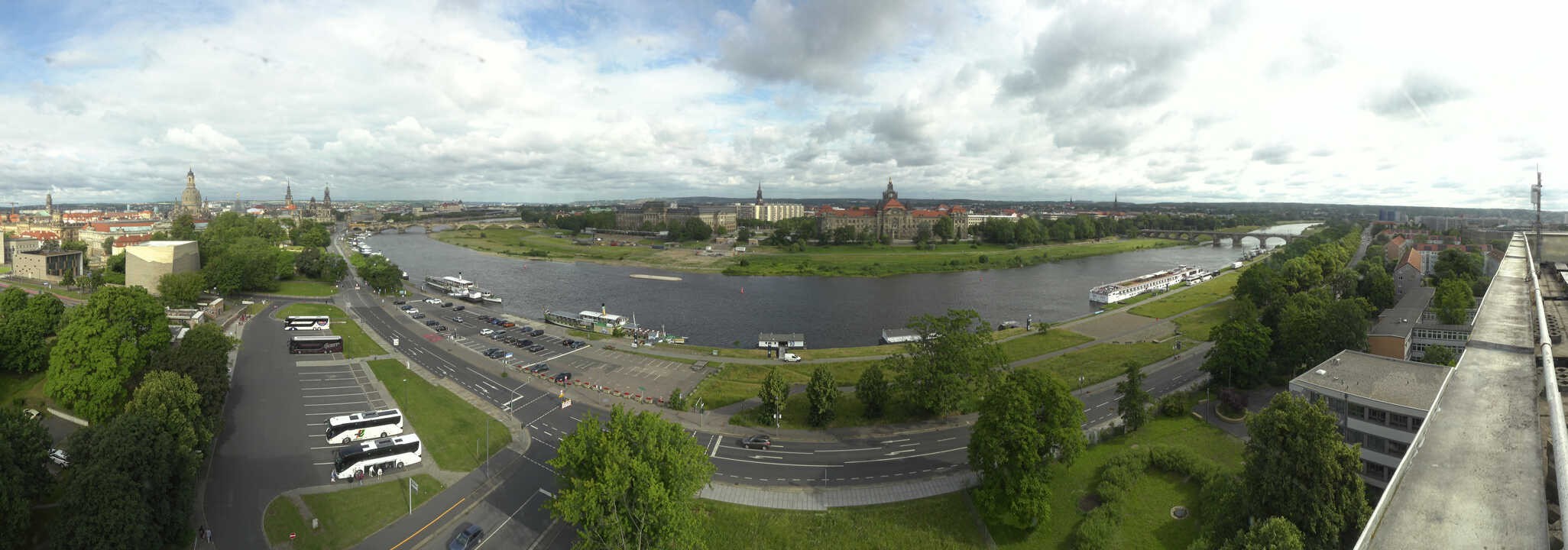 Archiv Foto Webcam Dresden - Elbpanorama