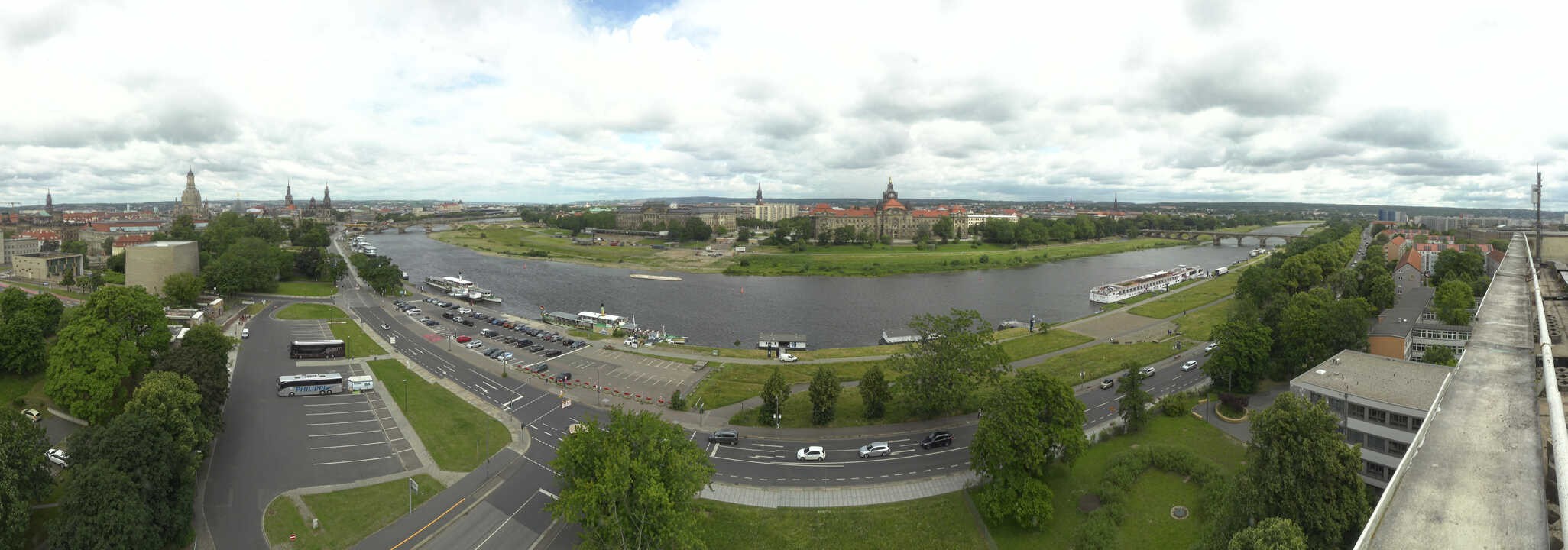 Archiv Foto Webcam Dresden - Elbpanorama