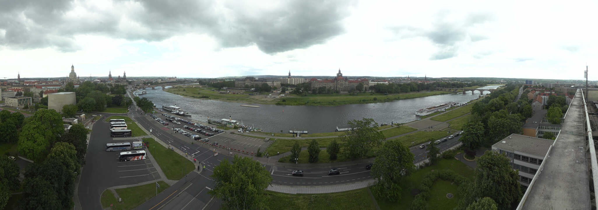 Archiv Foto Webcam Dresden - Elbpanorama