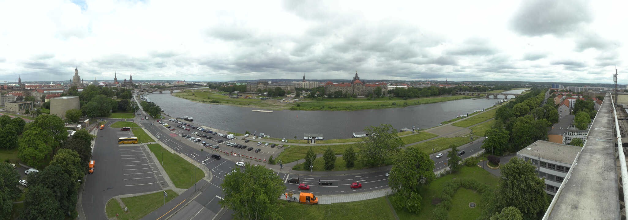 Archived image Webcam Dresden - Panoramic view of the city