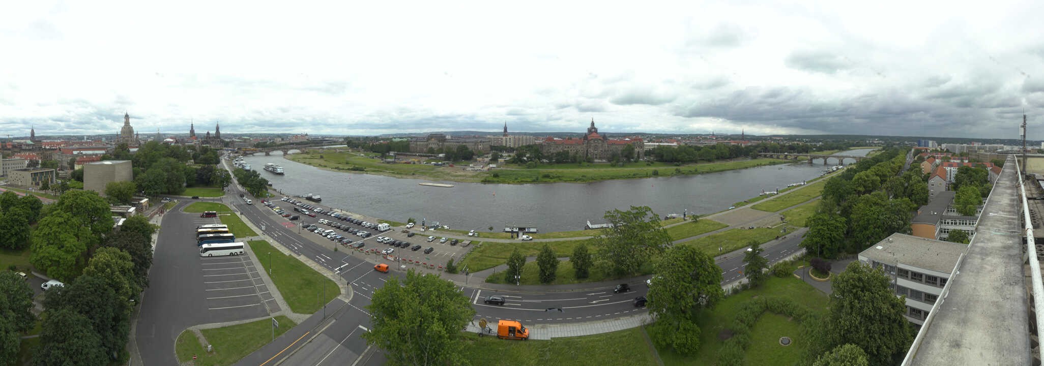 Archived image Webcam Dresden - Panoramic view of the city