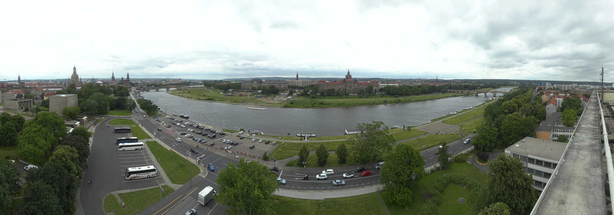 Archived image Webcam Dresden - Panoramic view of the city