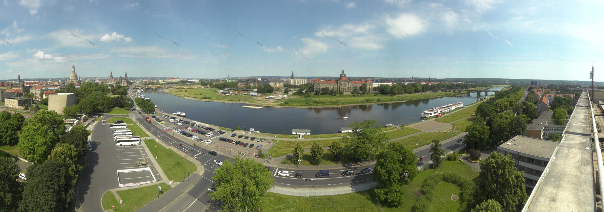 Archived image Webcam Dresden - Panoramic view of the city