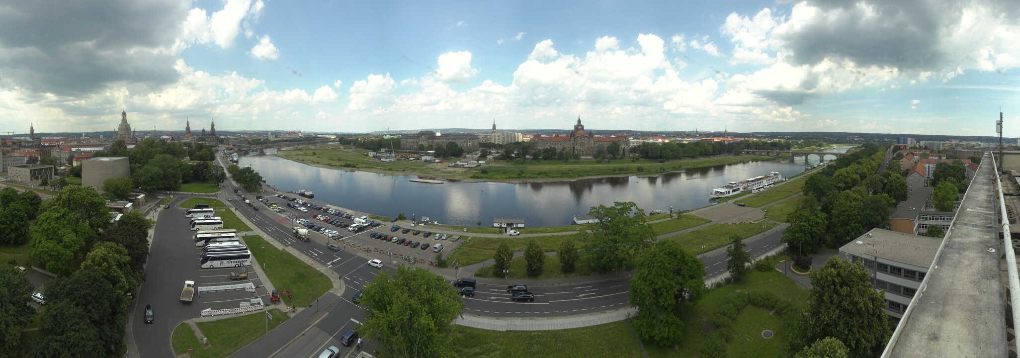Archiv Foto Webcam Dresden - Elbpanorama