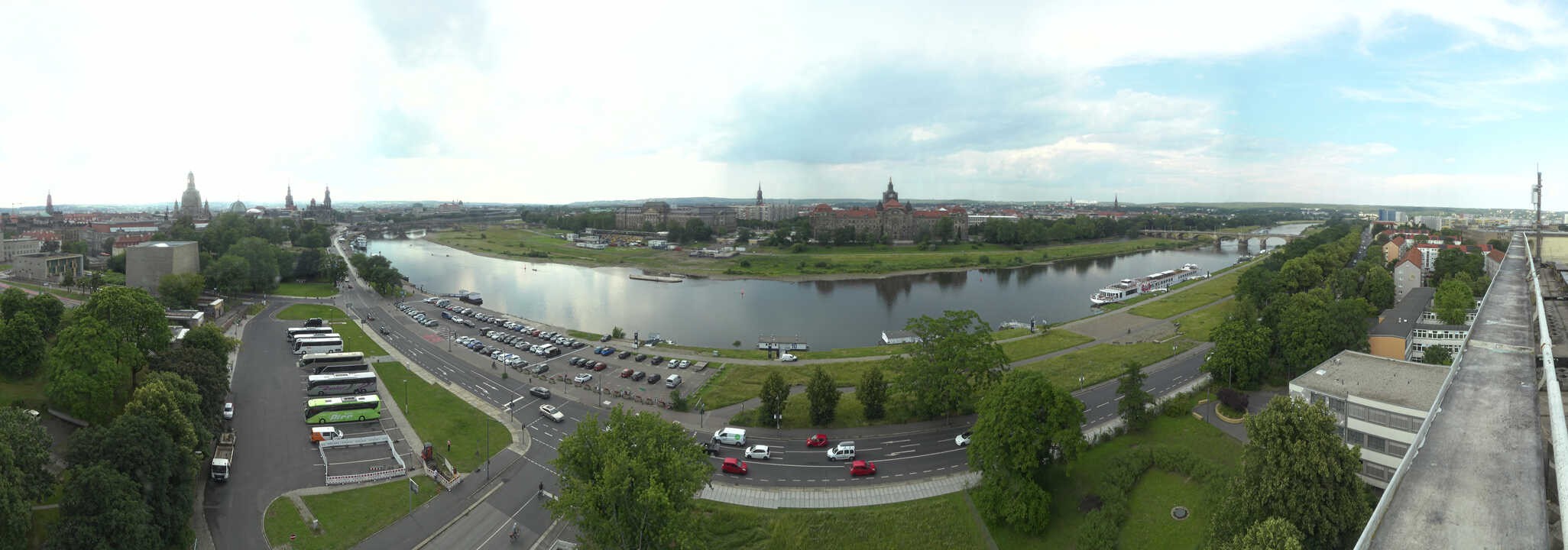 Archived image Webcam Dresden - Panoramic view of the city