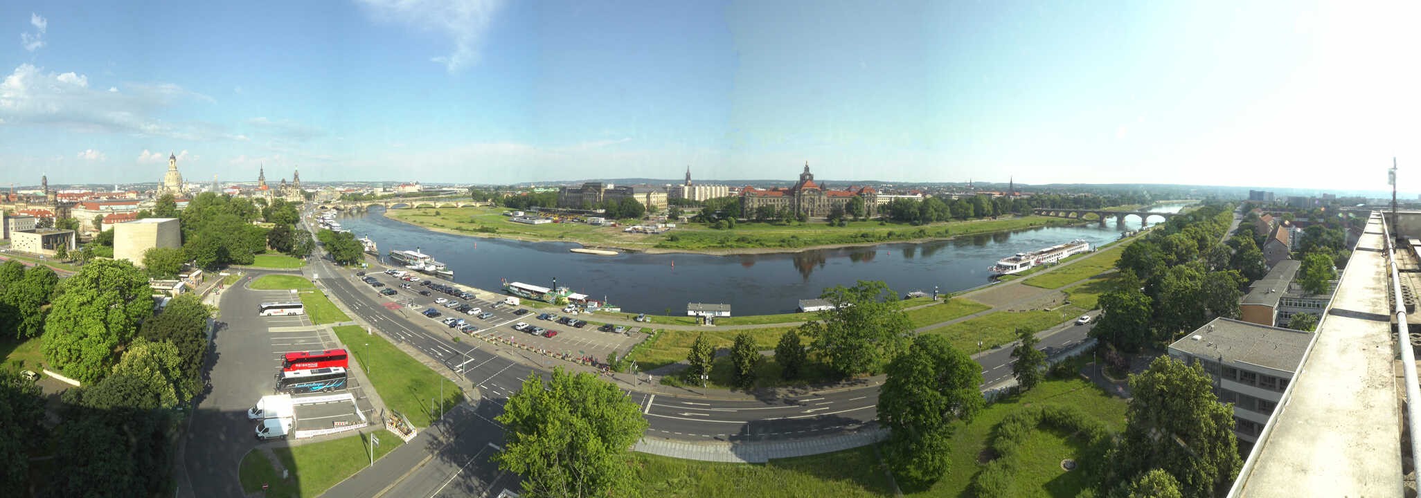 Archiv Foto Webcam Dresden - Elbpanorama