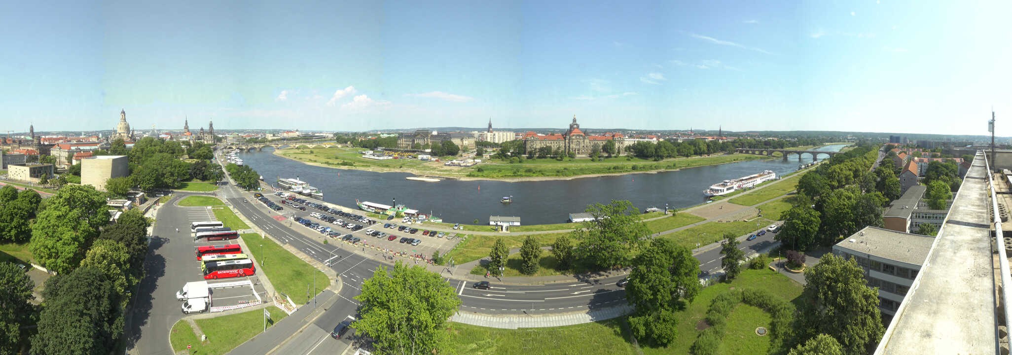 Archiv Foto Webcam Dresden - Elbpanorama