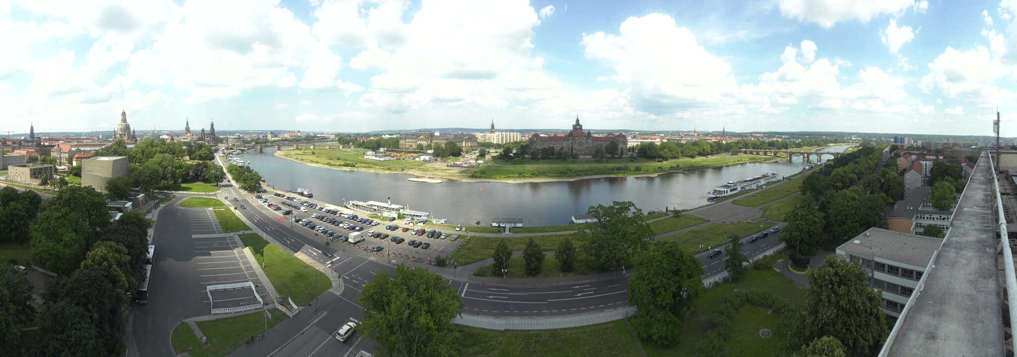 Archiv Foto Webcam Dresden - Elbpanorama