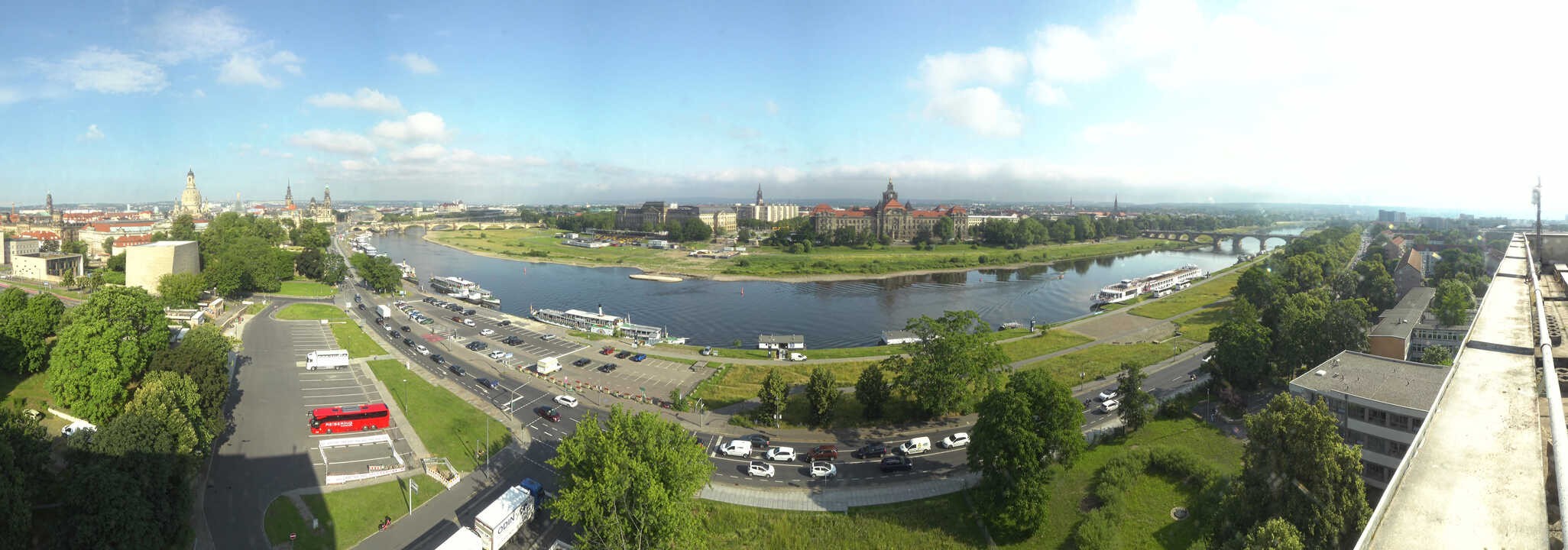 Archived image Webcam Dresden - Panoramic view of the city