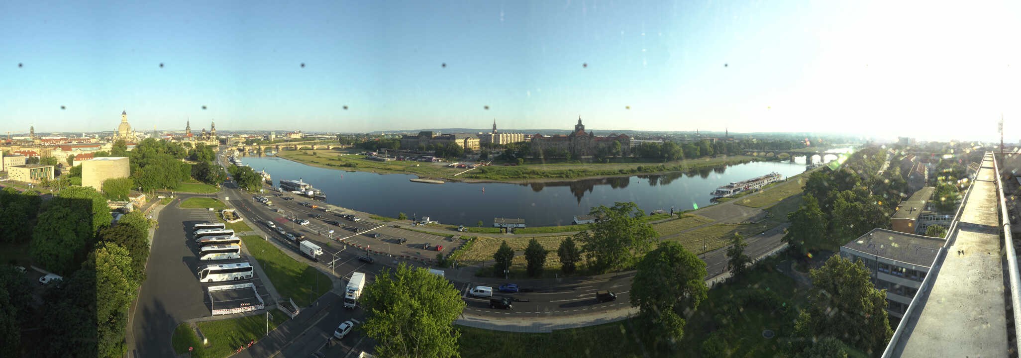 Archiv Foto Webcam Dresden - Elbpanorama