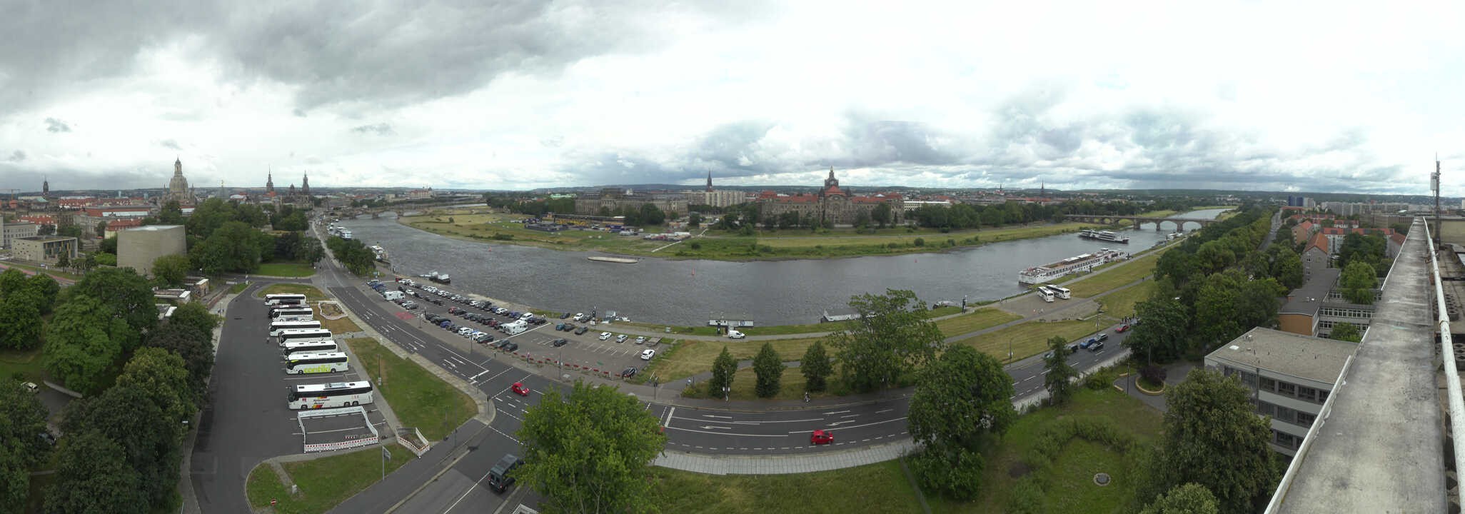 Archived image Webcam Dresden - Panoramic view of the city