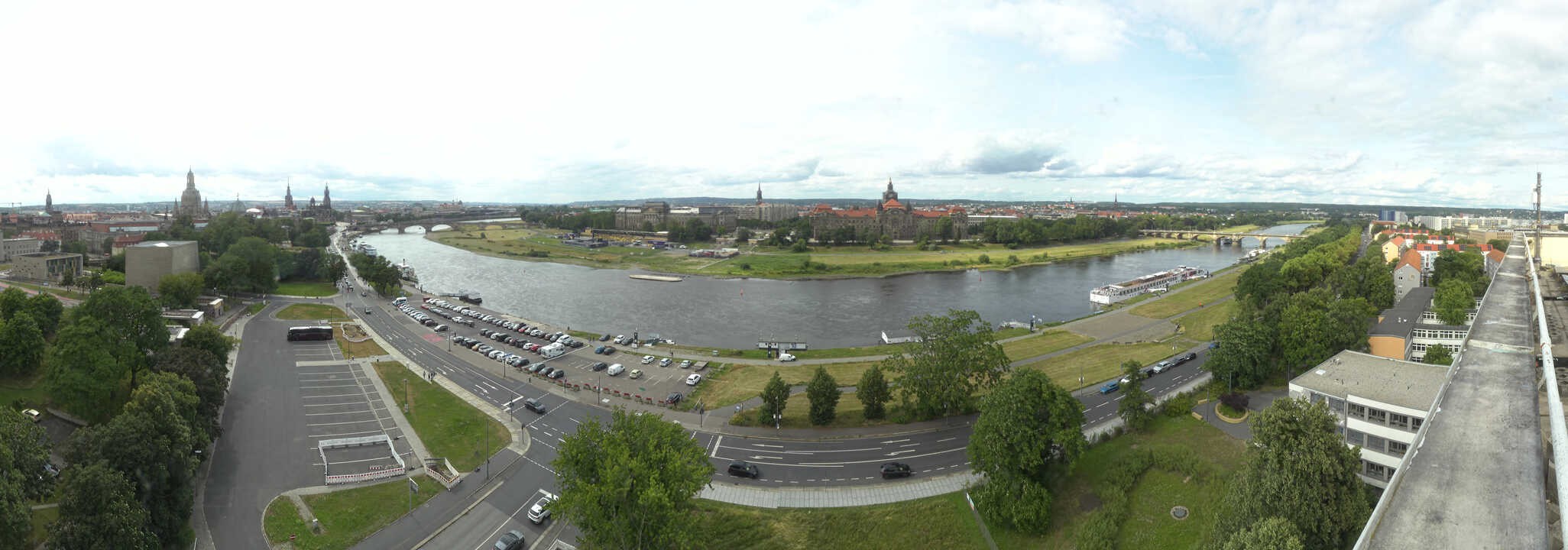 Archived image Webcam Dresden - Panoramic view of the city