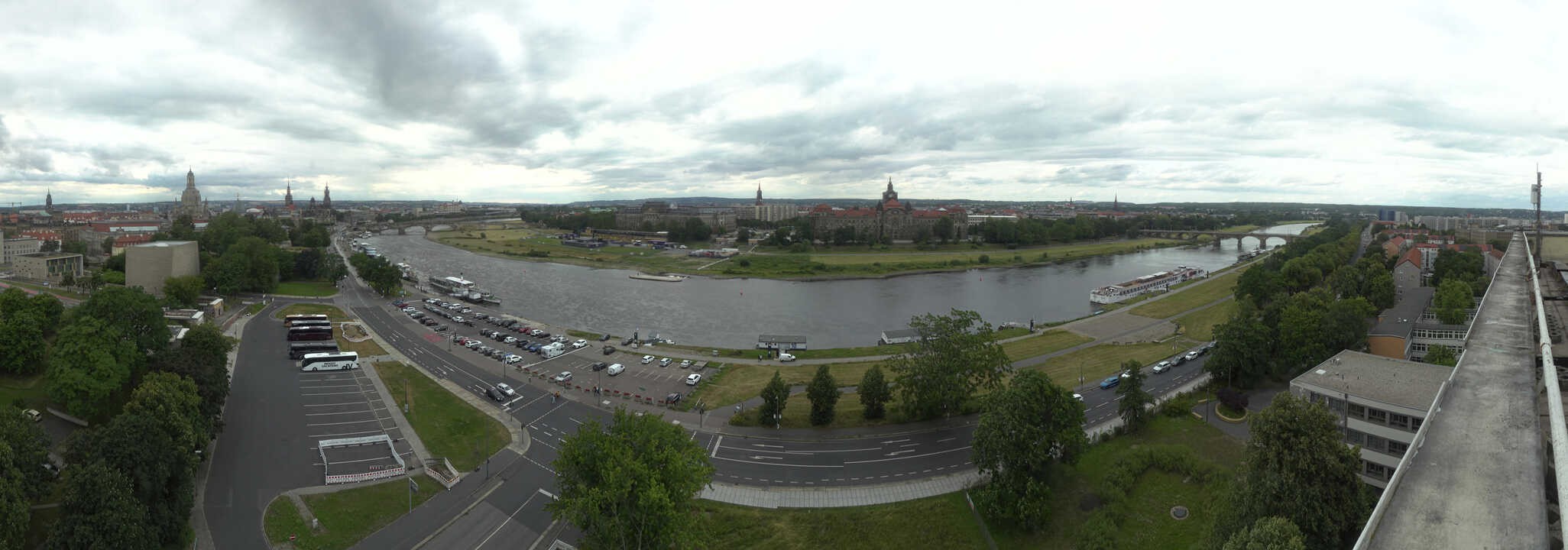 Archived image Webcam Dresden - Panoramic view of the city