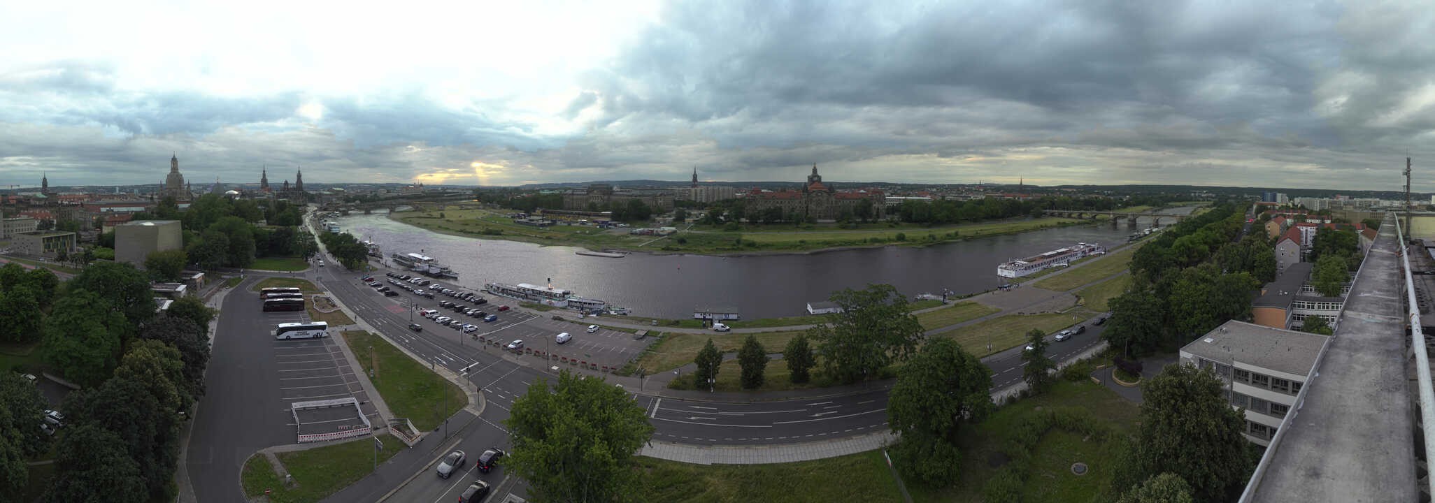 Archived image Webcam Dresden - Panoramic view of the city