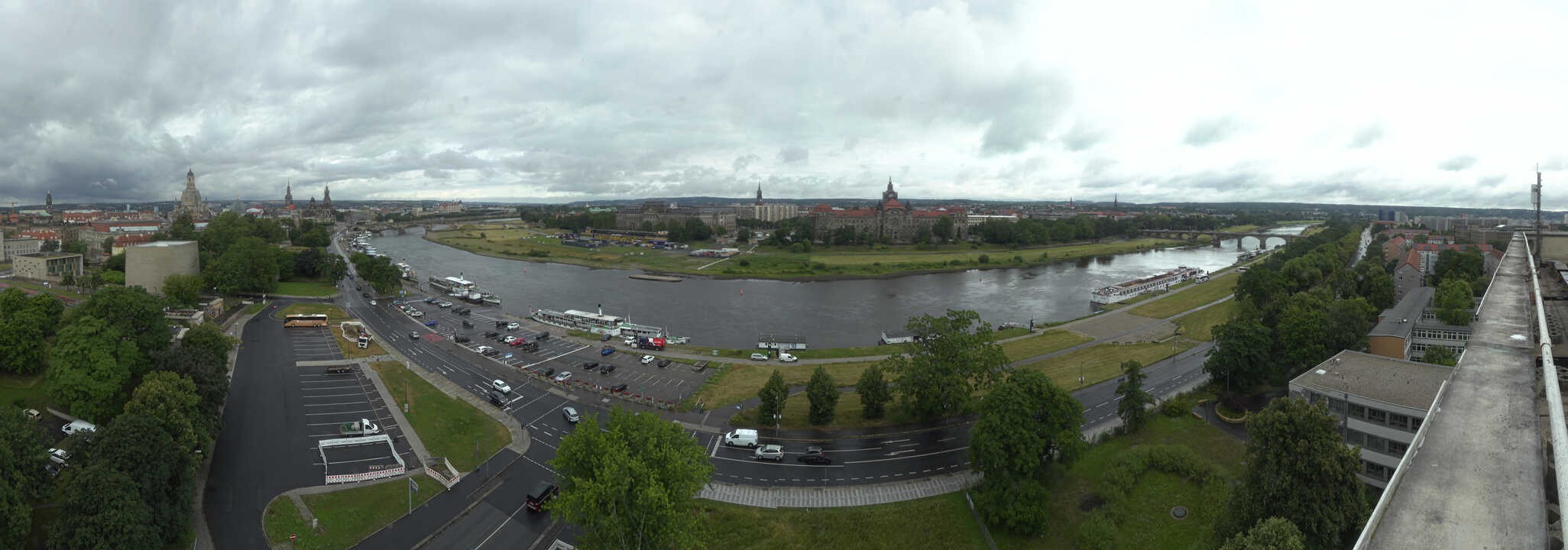 Archived image Webcam Dresden - Panoramic view of the city