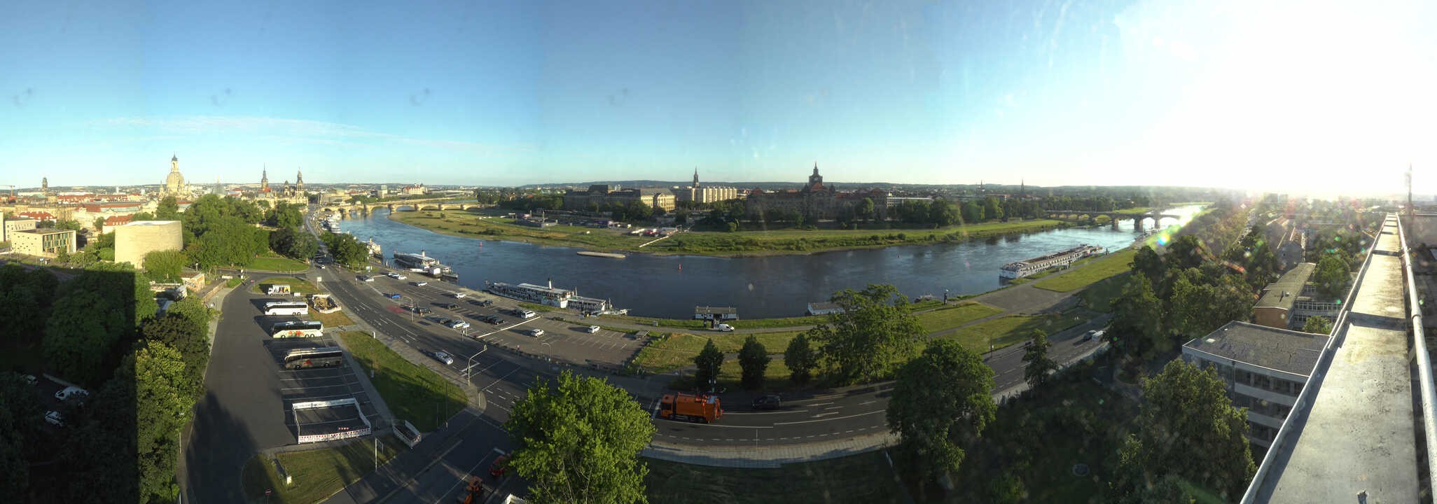 Archiv Foto Webcam Dresden - Elbpanorama