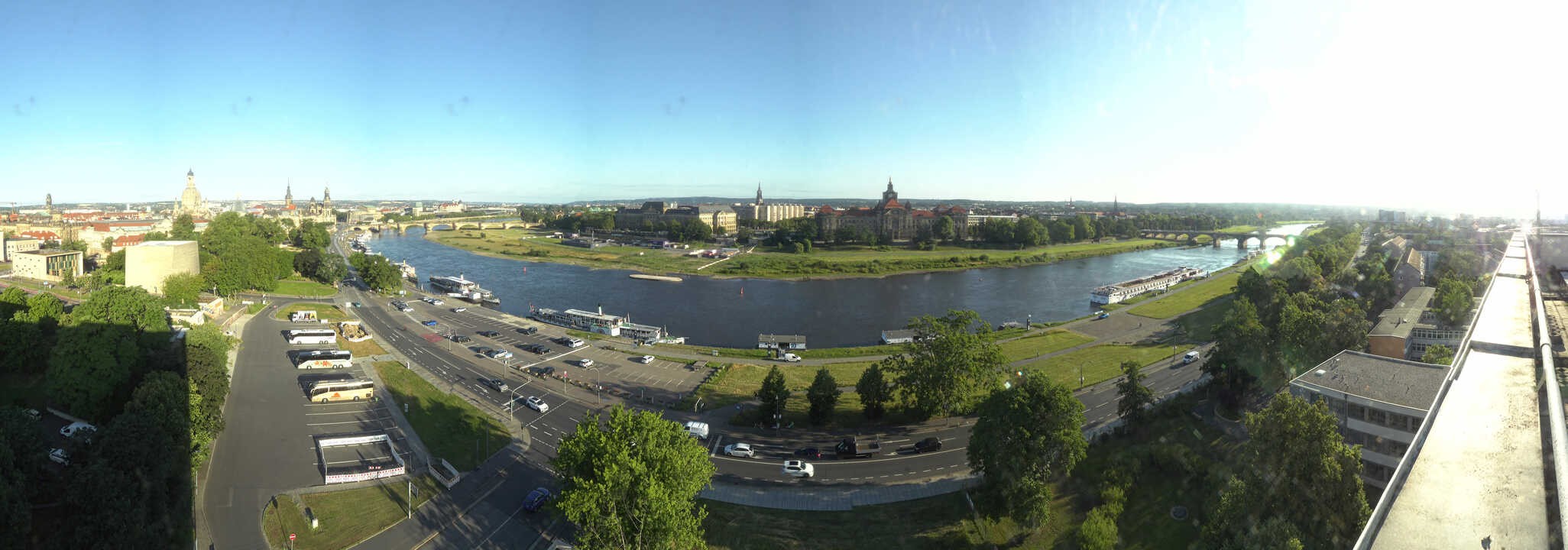 Archiv Foto Webcam Dresden - Elbpanorama