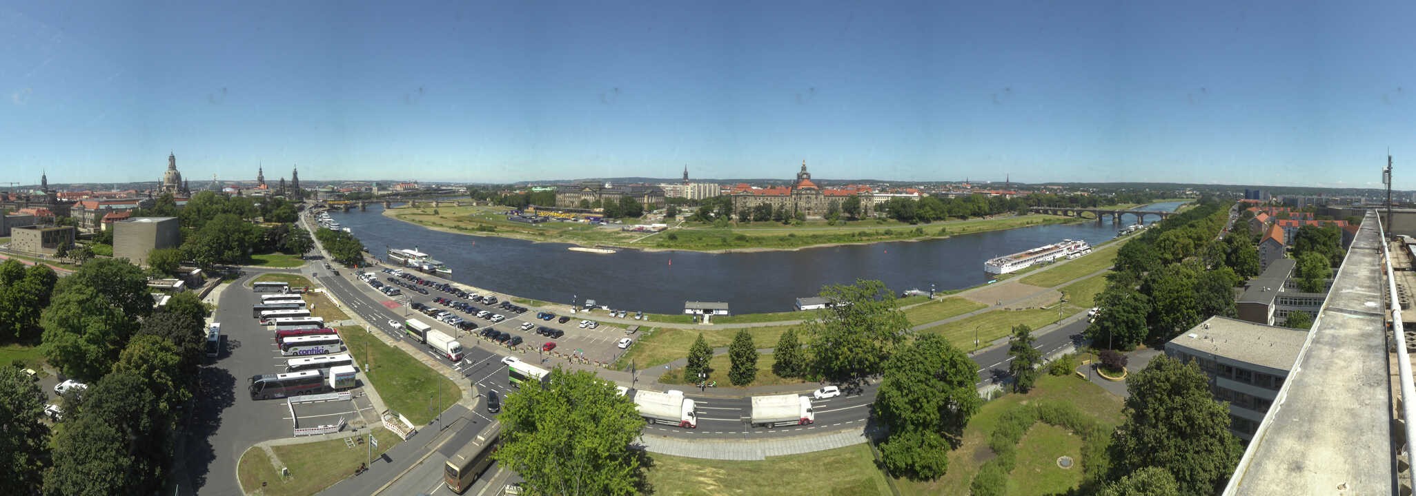 Archiv Foto Webcam Dresden - Elbpanorama