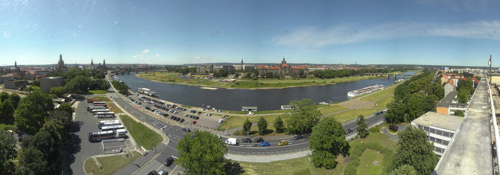 Archiv Foto Webcam Dresden - Elbpanorama