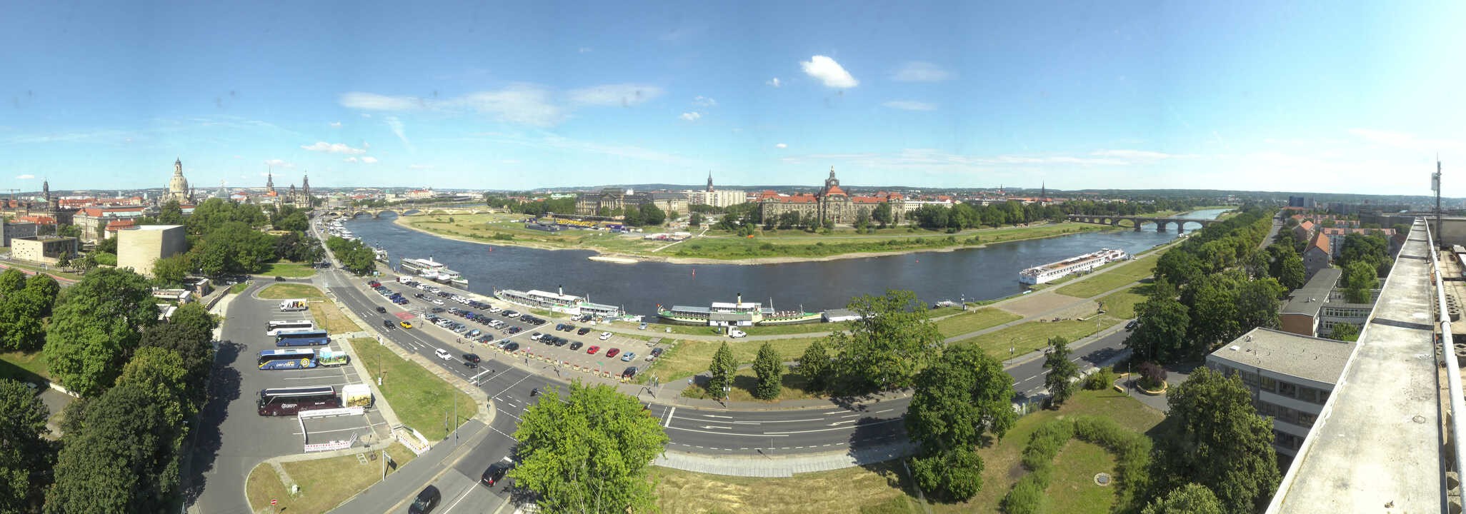 Archived image Webcam Dresden - Panoramic view of the city