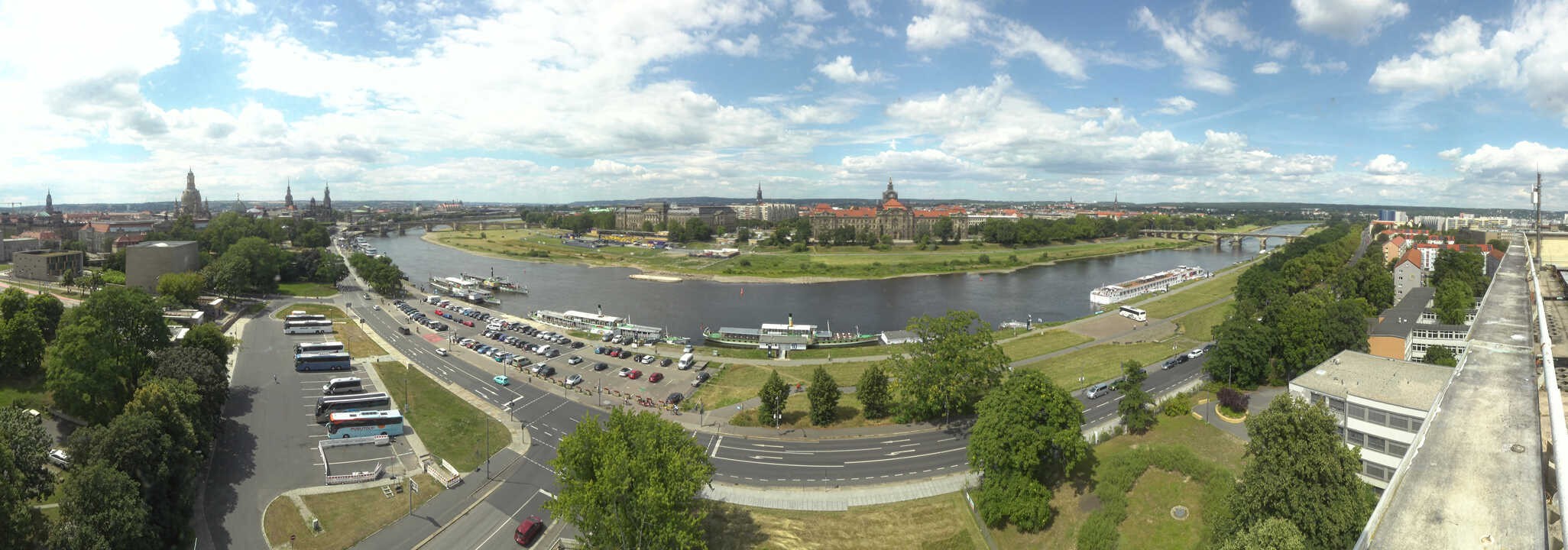 Archived image Webcam Dresden - Panoramic view of the city