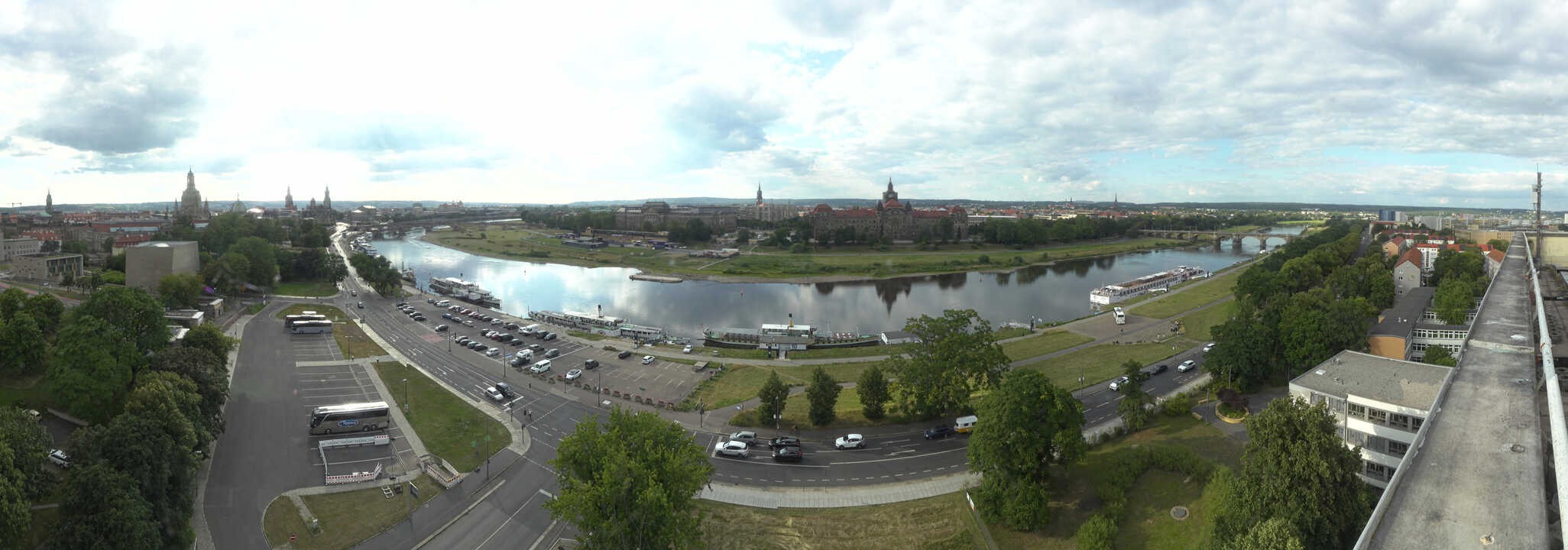 Archived image Webcam Dresden - Panoramic view of the city