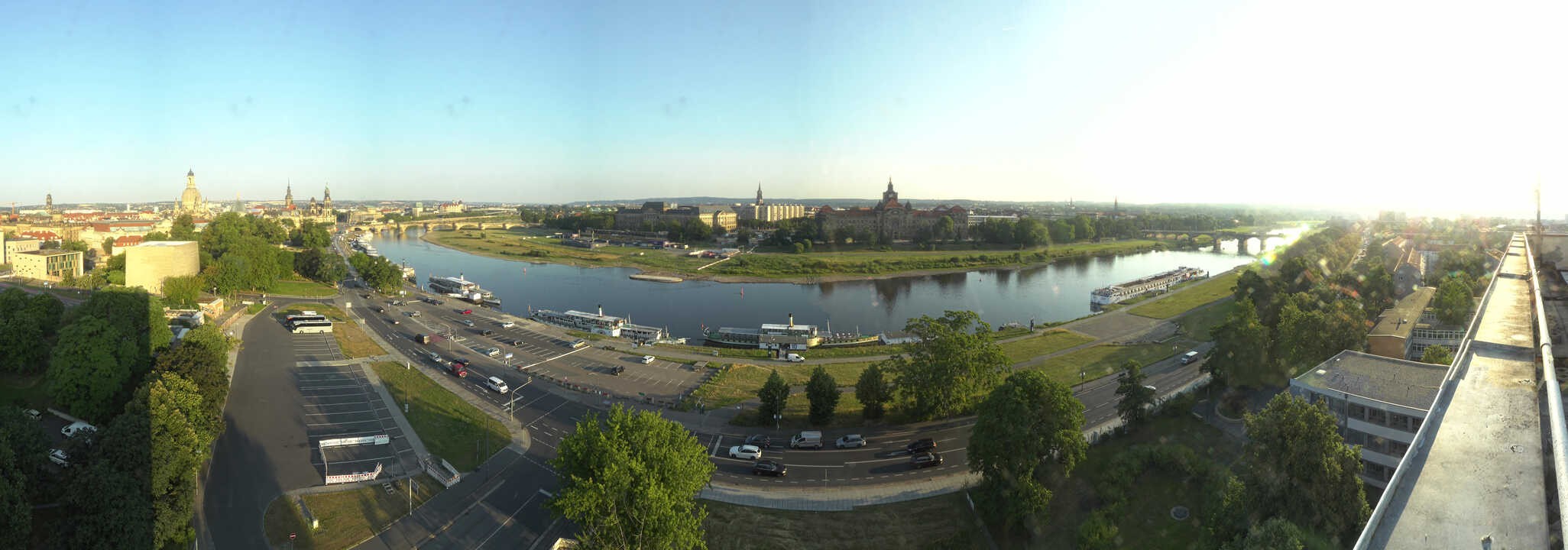 Archiv Foto Webcam Dresden - Elbpanorama