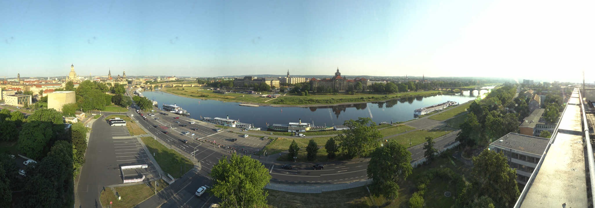 Archiv Foto Webcam Dresden - Elbpanorama