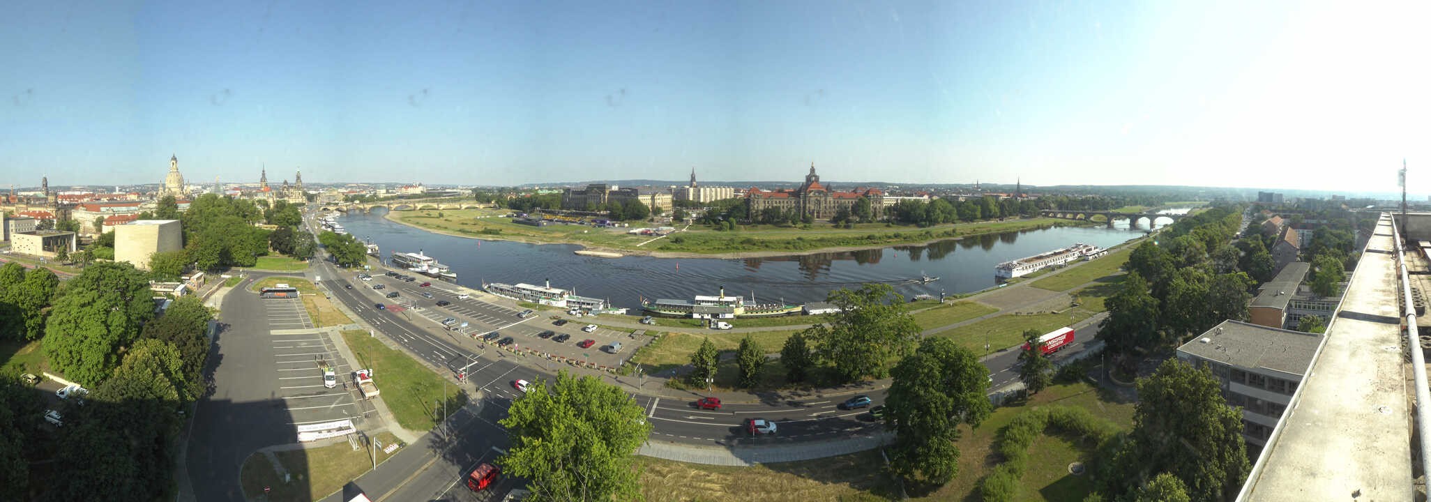 Archiv Foto Webcam Dresden - Elbpanorama