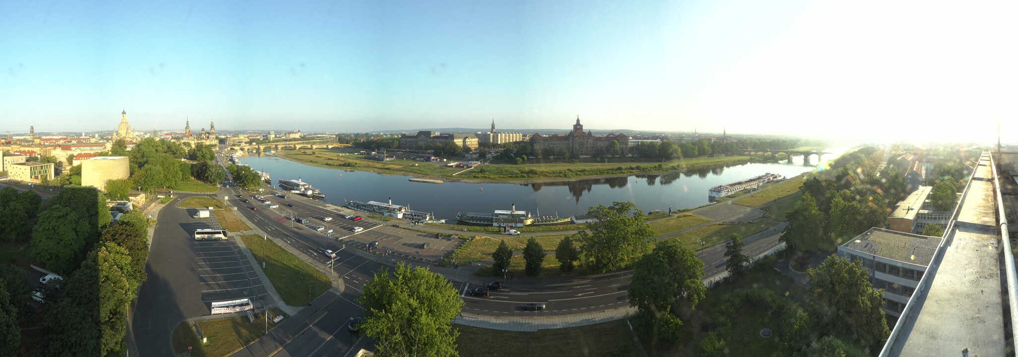 Archived image Webcam Dresden - Panoramic view of the city