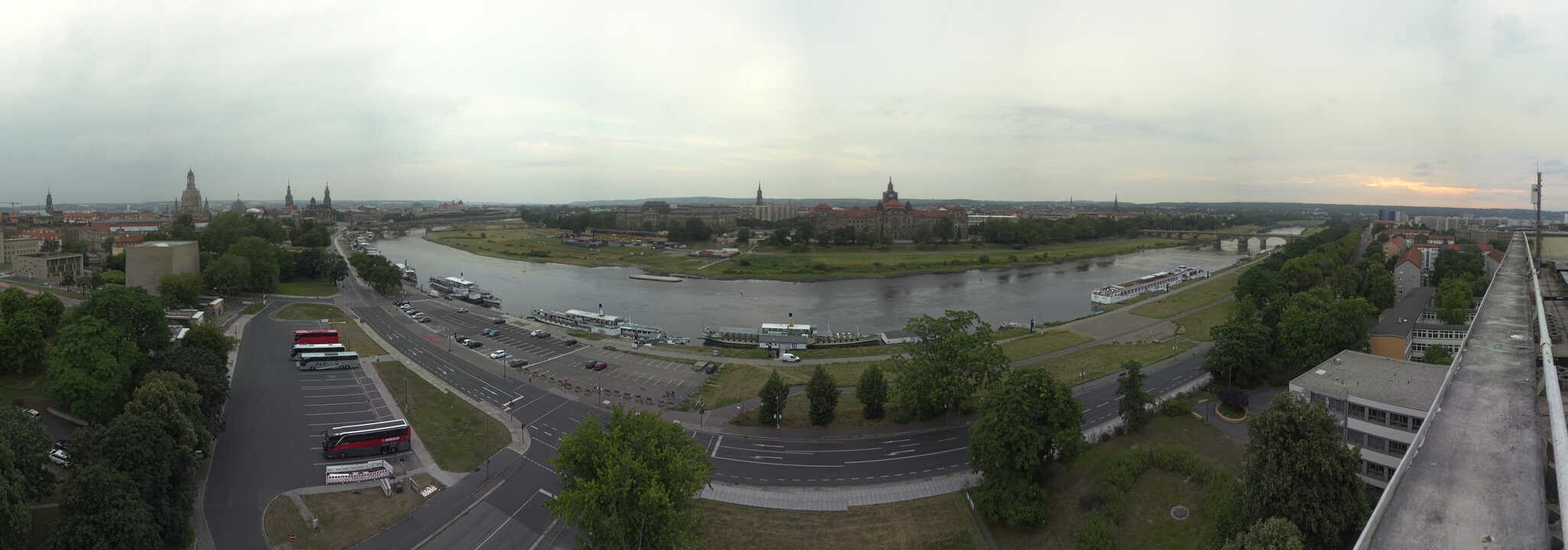 Archived image Webcam Dresden - Panoramic view of the city