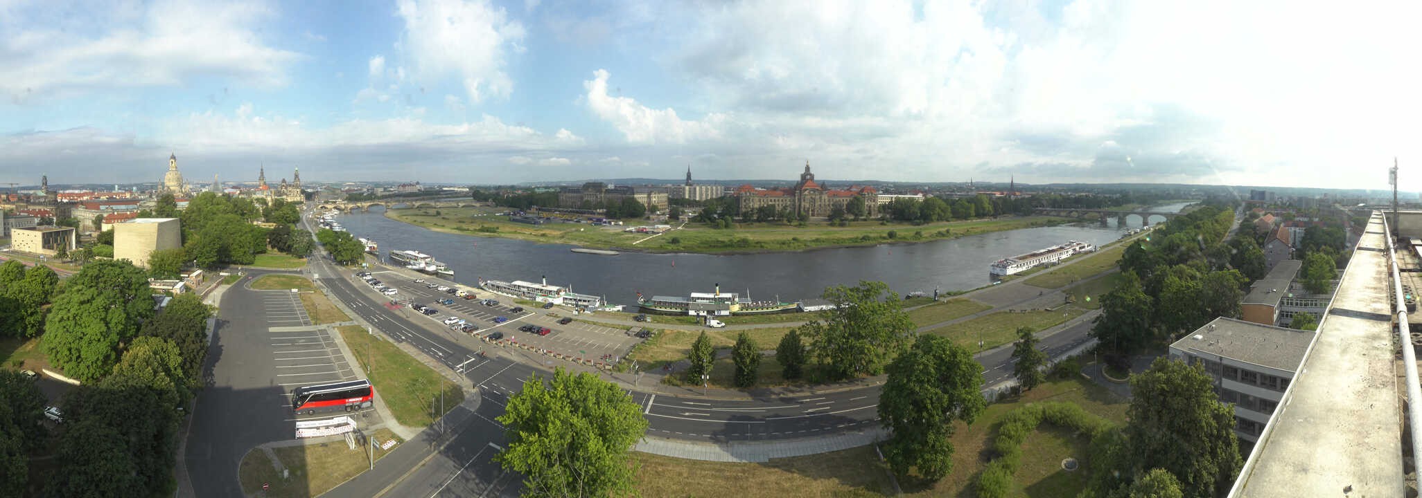 Archived image Webcam Dresden - Panoramic view of the city