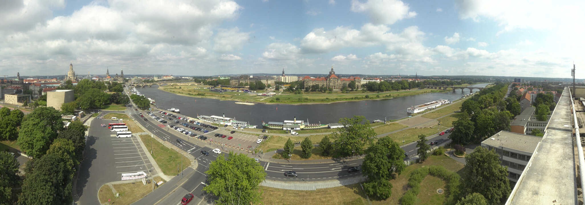 Archived image Webcam Dresden - Panoramic view of the city