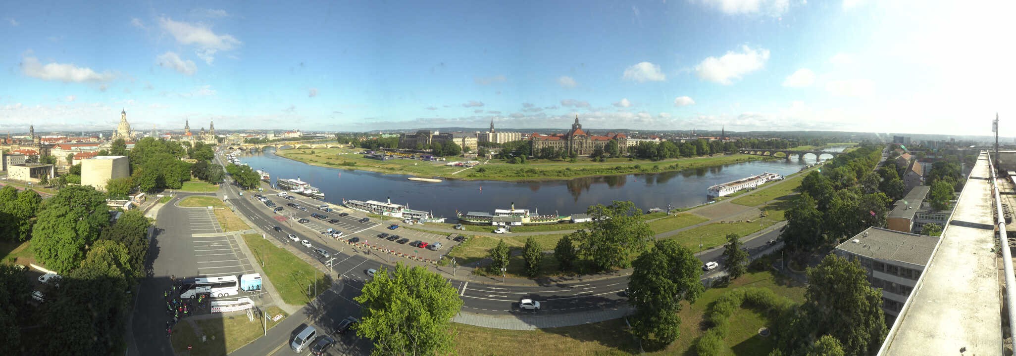 Archiv Foto Webcam Dresden - Elbpanorama