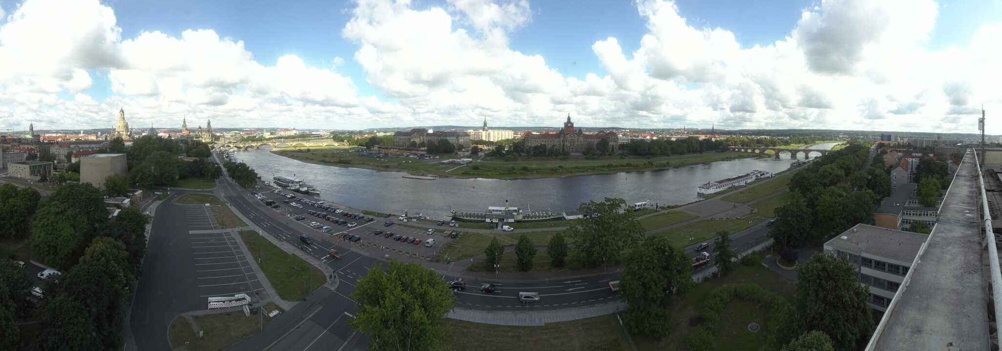 Archiv Foto Webcam Dresden - Elbpanorama