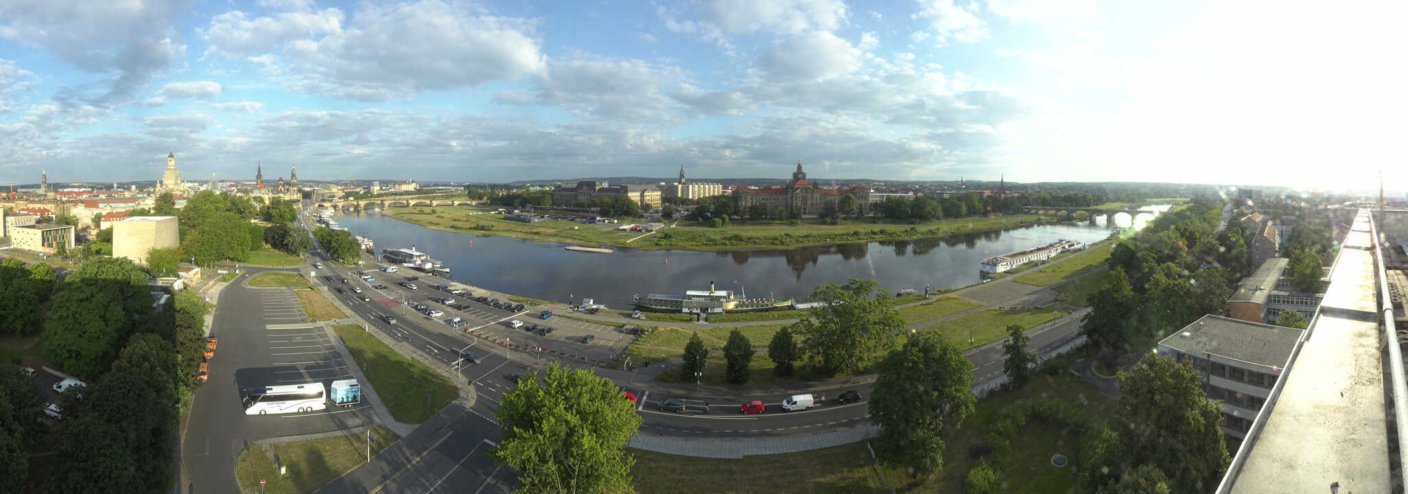 Archiv Foto Webcam Dresden - Elbpanorama