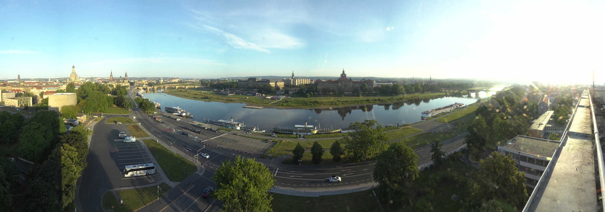 Archiv Foto Webcam Dresden - Elbpanorama
