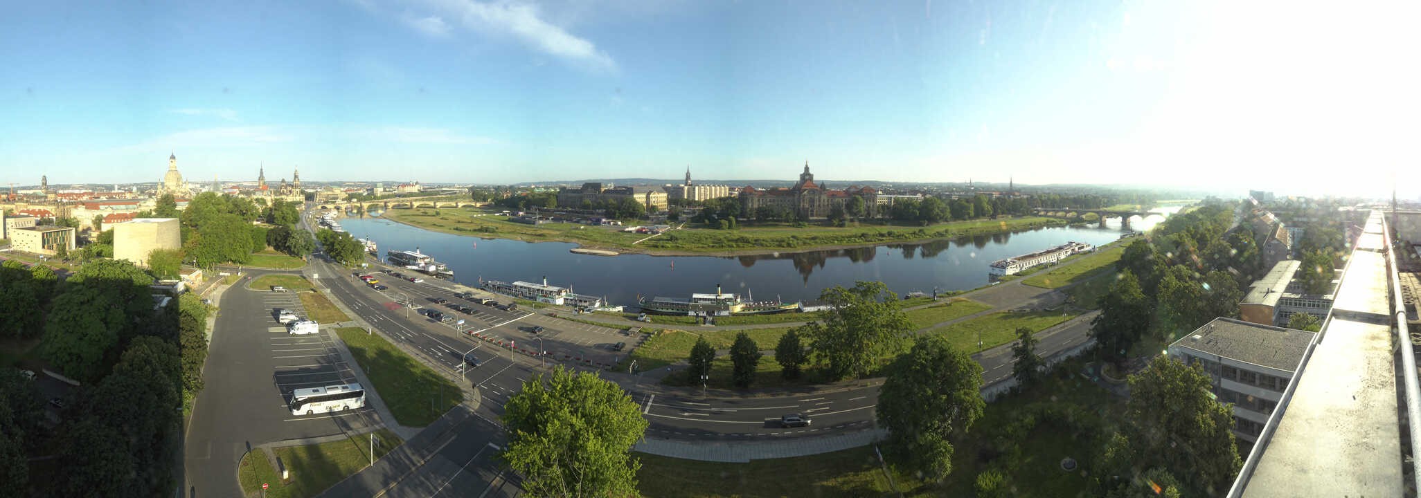 Archiv Foto Webcam Dresden - Elbpanorama