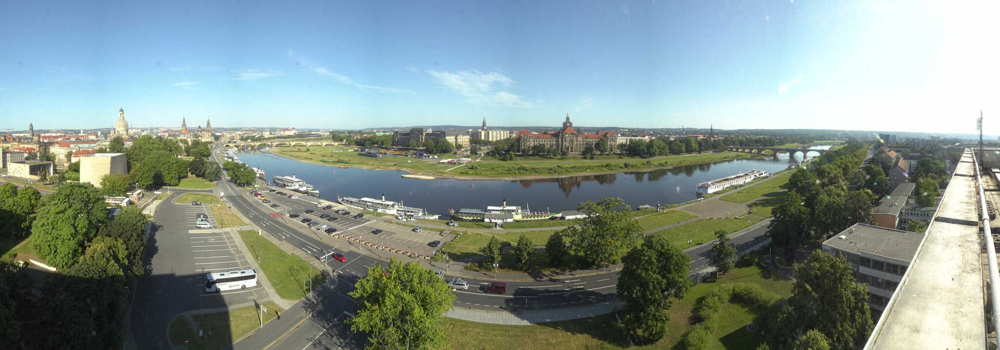 Archiv Foto Webcam Dresden - Elbpanorama