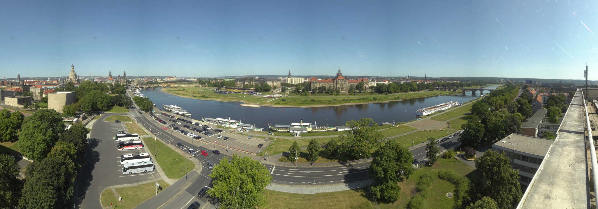Archiv Foto Webcam Dresden - Elbpanorama