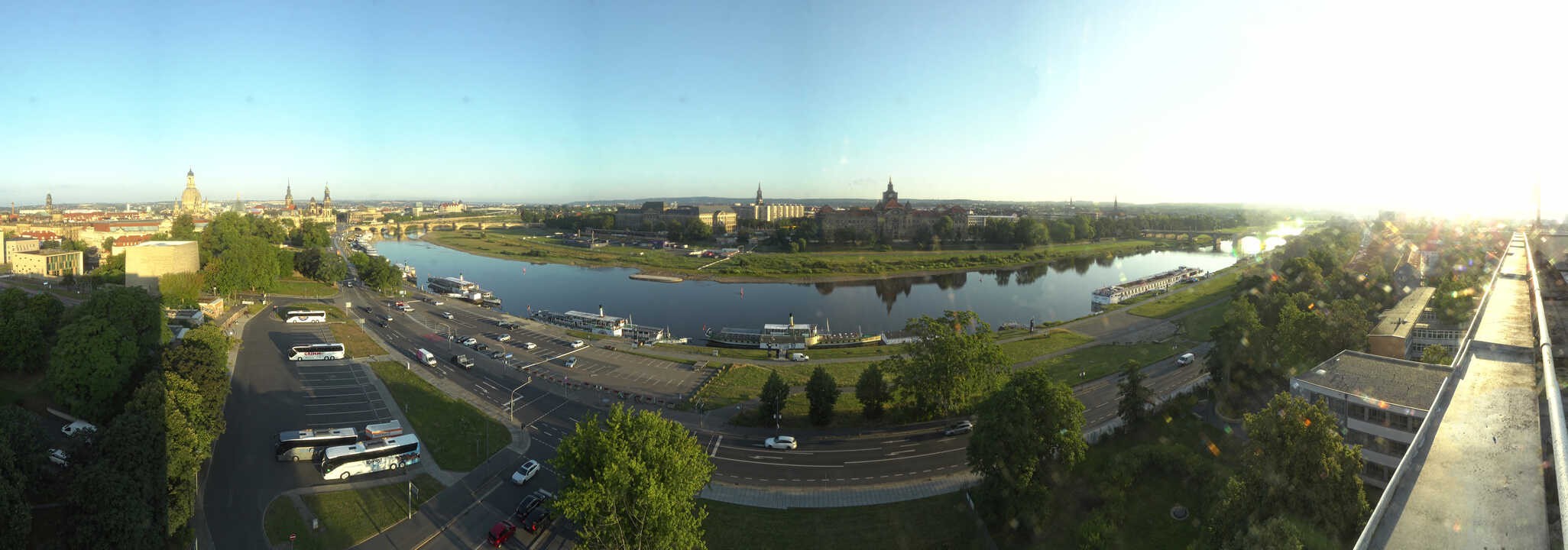 Archiv Foto Webcam Dresden - Elbpanorama